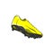 Yellow shoe football vector illustration on white background