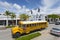 Yellow shool bus in Coral Gables, Miami, Florida