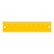 Yellow short ruler icon, flat style.