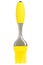 Yellow silicone pastry brush