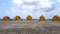 Yellow slave houses on the beach of Bonaire