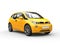 Yellow small eco car