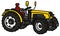 Yellow small tractor