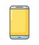 yellow smartphone icon