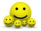 Yellow smiley balls