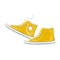 Yellow sneakers isolated