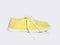 Yellow sneakers isolated on white background