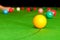 Yellow snooker ball