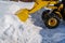Yellow Snow Blade Tractor