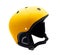 Yellow snowboarding helmet