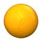 Yellow soccer ball