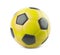 Yellow soccer ball