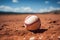 Yellow softball on yellow plain studio background, athletic minimal baseball sports