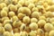 Yellow soybean seeds background