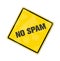 Yellow spam sign