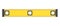 Yellow Spirit Level Isolated