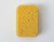 Yellow sponge isolated on a white background