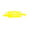 Yellow spot or underline from marker or highlighter, pen or brush.