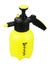 Yellow sprayer with pump on white background