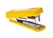 Yellow stapler (isolated).