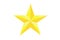 Yellow star icon on white background. Illustration design