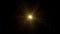 Yellow Star lens flare 4k