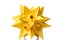 Yellow star origami figurine