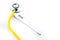 Yellow stethoscope with themometer