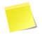 Yellow stick note paper