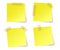 Yellow stick note papers