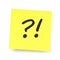 Yellow Sticky Note - question