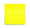 Yellow sticky note with shade