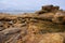 Yellow stones on the Arctic Coast