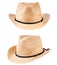 Yellow straw hats