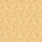 Yellow straw woven striped geometric seamless pattern, vector