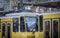 Yellow streetcar in Berlin