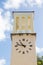 Yellow Stucco Clock Tower