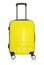 Yellow suitcase on isolated background