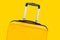 Yellow suitcase trunk luggage  same color