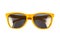 Yellow sun glasses isolated