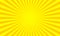 Yellow sunbeams or sun rays background with dots pop art design. Vector abstract background