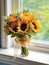 Yellow Sunflower wedding bouquet for special moment