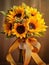 Yellow Sunflower wedding bridal bouquet for special moment