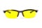 Yellow sunglasses. Front view.