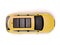 Yellow SUV top view