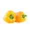 Yellow sweet peppers of blots