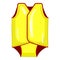 Yellow swim vest icon cartoon . Summer pool