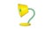 Yellow table lamp icon animation