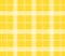 Yellow tablecloth for picnic flat isolated