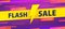 Yellow tag Flash sale 24 hour promotion website banner heading design on graphic purple background vector for banner or poster.